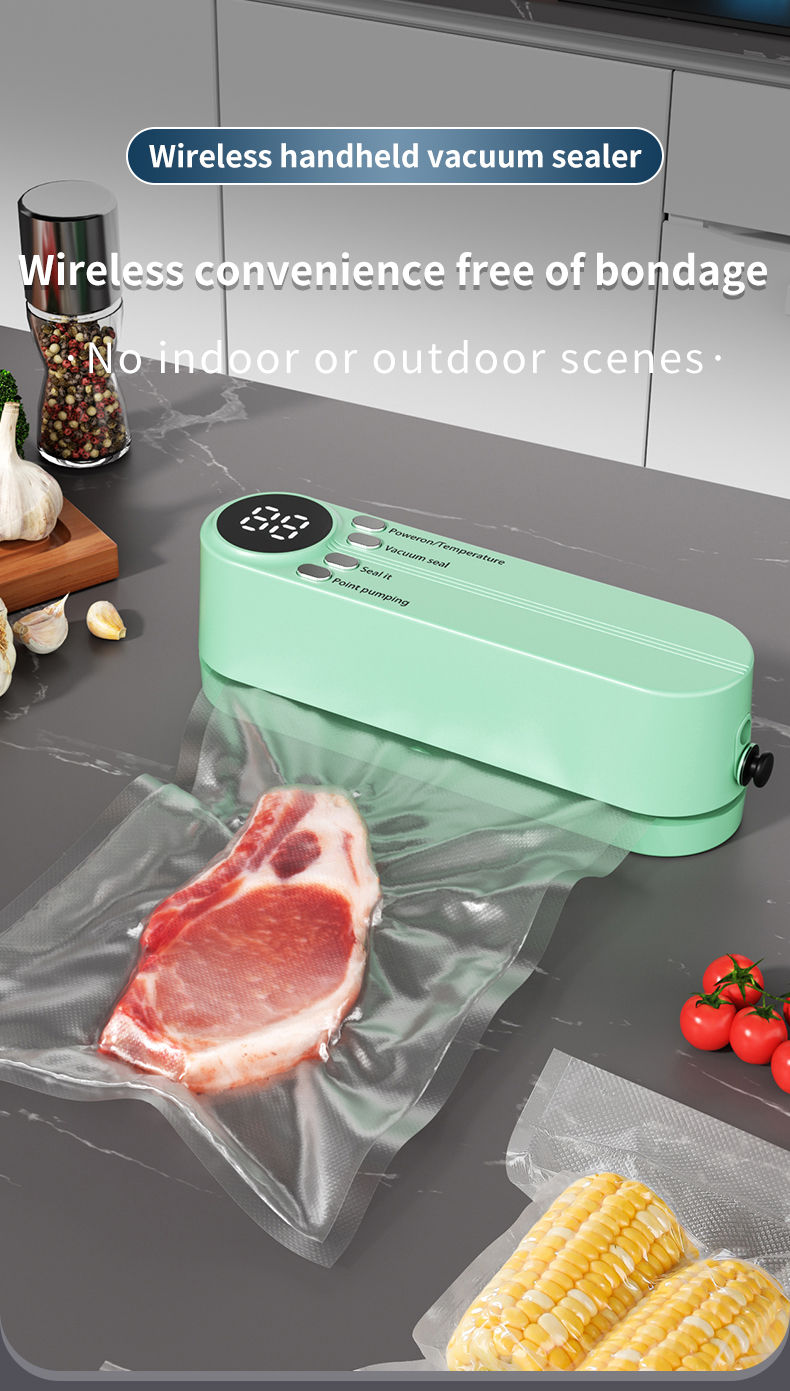 Thumbnail: Charging Mini Wireless Fully Automatic Vacuum Sealing Machine Household Small Po