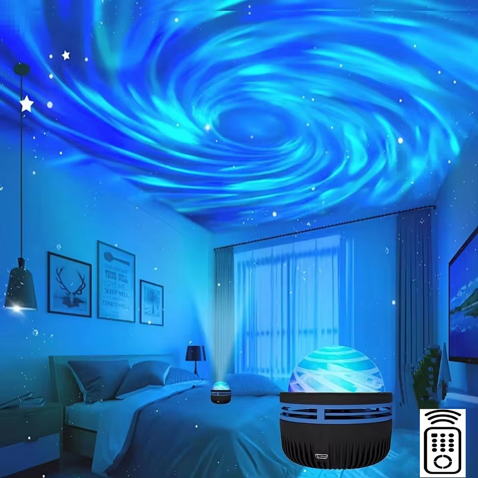 Thumbnail: LED Galaxy Projector Night Light For Kids Bedroom