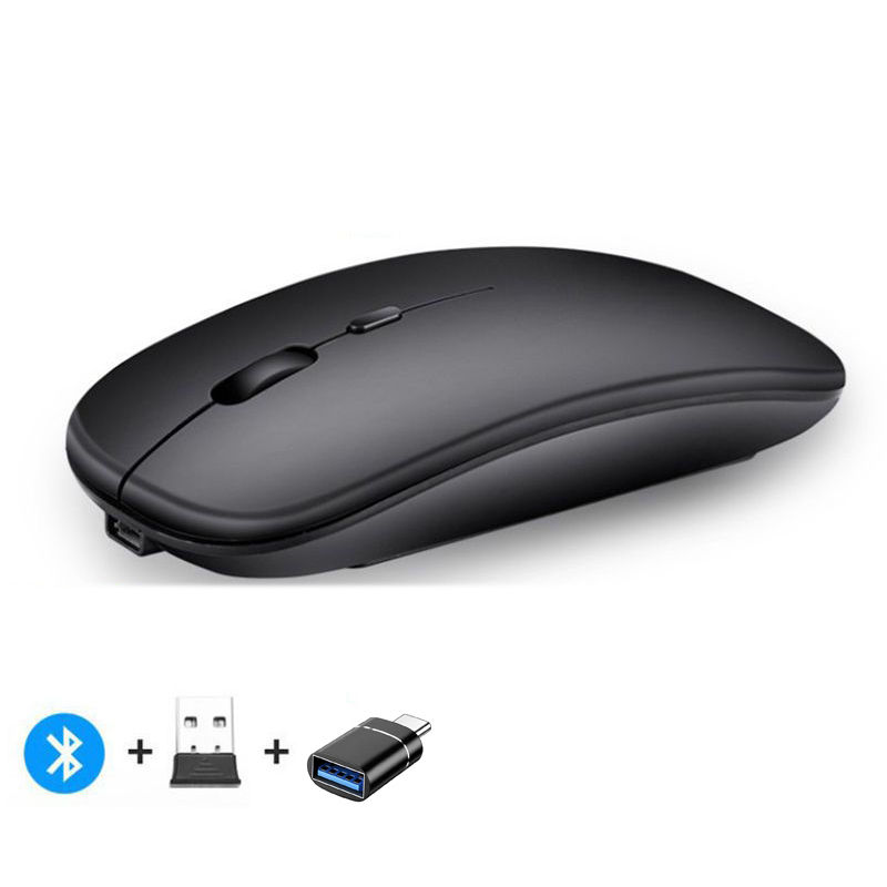 Thumbnail: Rechargeable Wireless Mouse Bluetooth 2.4ghz Dual Mode