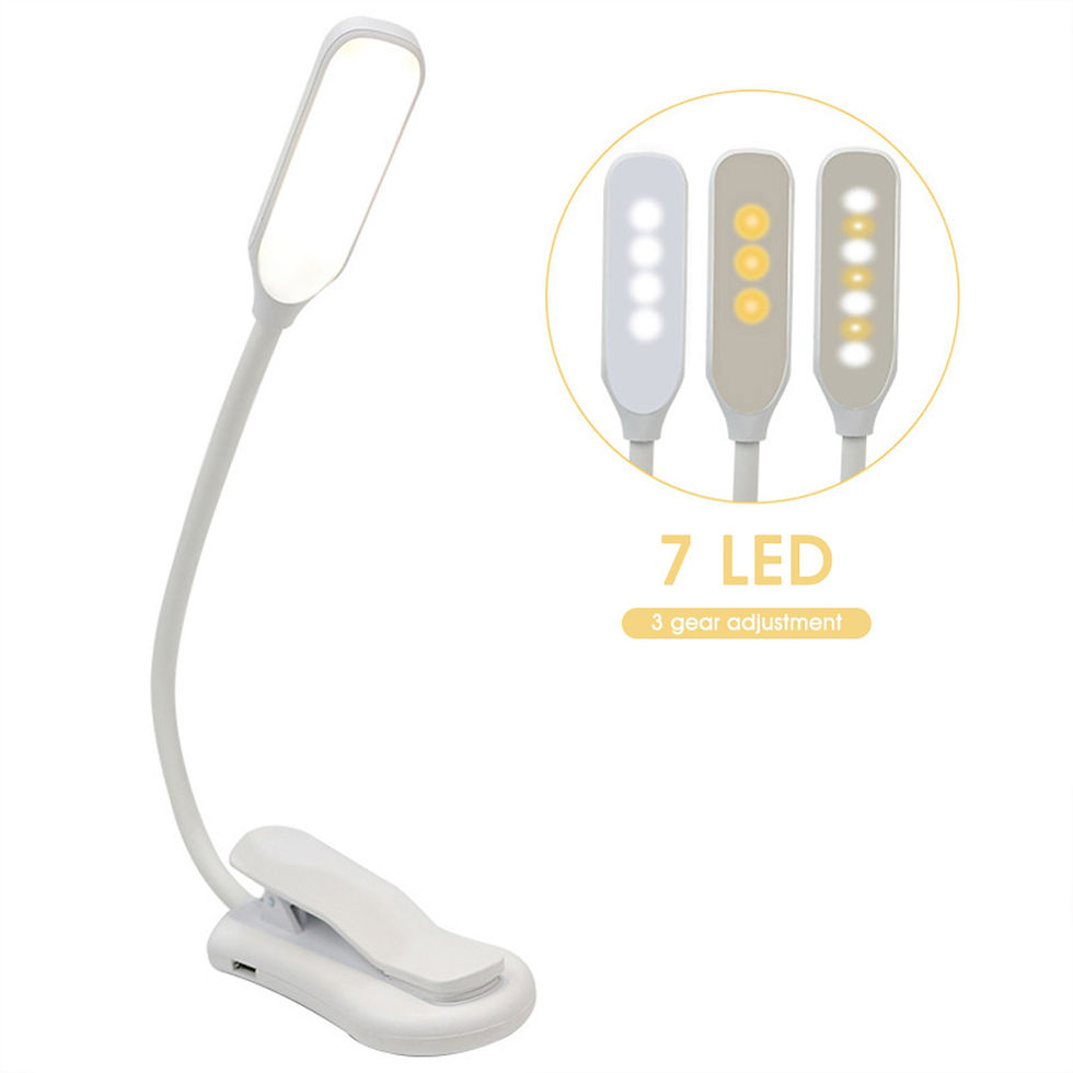 Thumbnail: USB Rechargeable LED Book Light 3 Brightness Levels