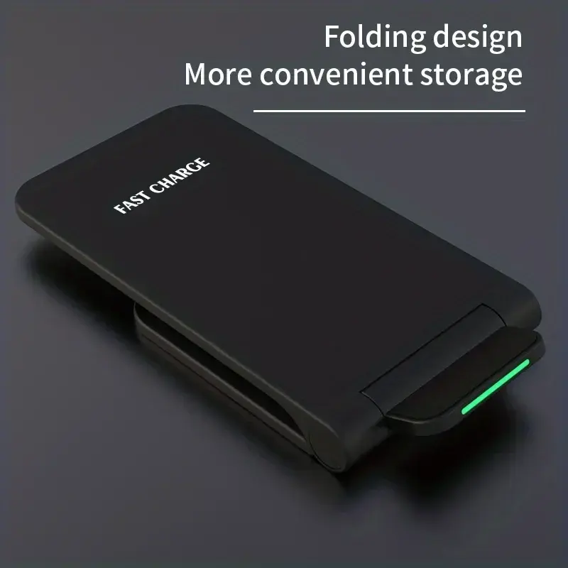 Thumbnail: 30W Foldable Wireless Charger Stand Pad For iPhone 17 16 15 14 13 12 Pro X Xs 8