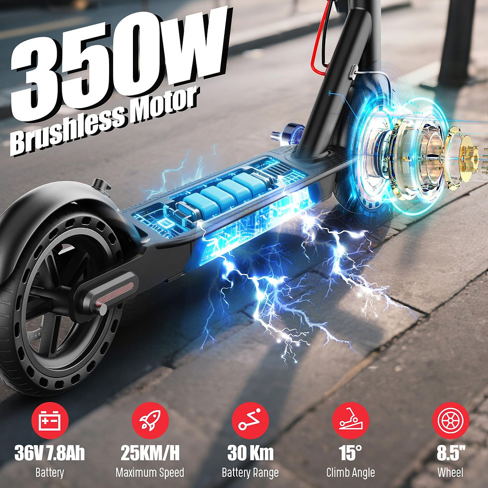 Thumbnail: Todimart T3 Electric Scooter 350W 7.5AH 36V 25km/h Foldable E Scooter Battery 8.