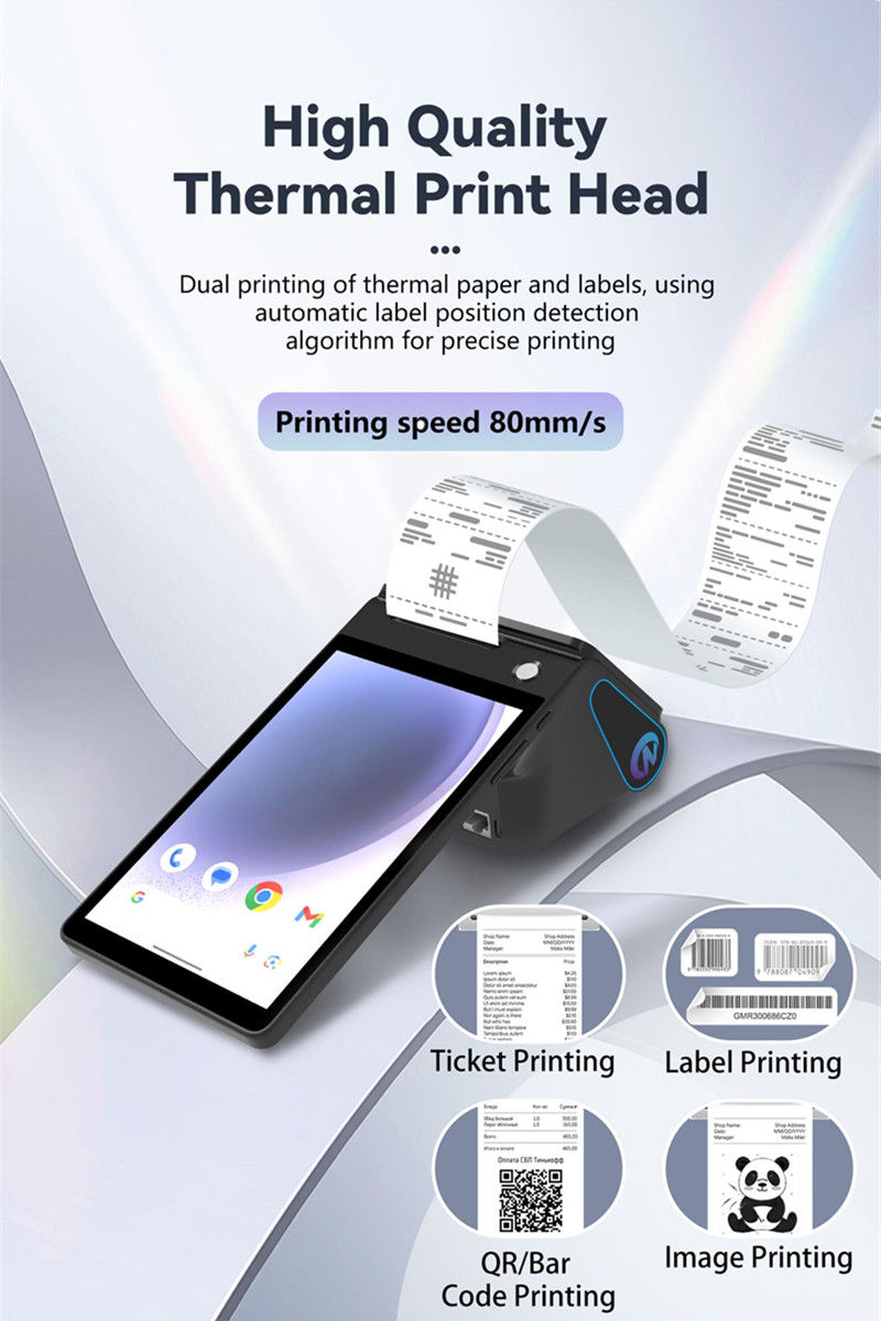 Thumbnail: Z108 Android 14 Dual-screen Desktop Tablet Cash Register With 8" Touch Display