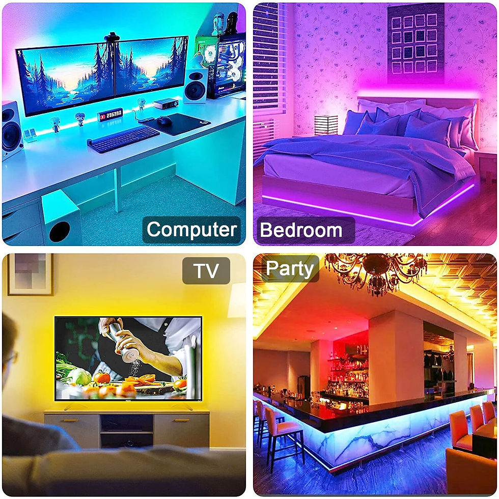 Thumbnail: RGB LED Strip Light For TV 5V USB Bluetooth Control