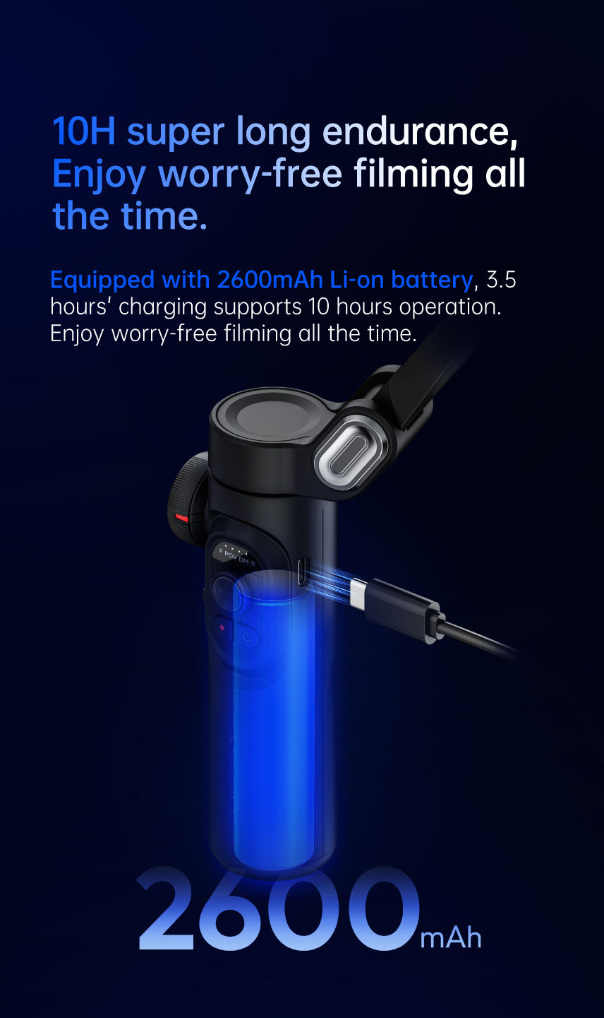 Thumbnail: Aochuan 3-Axis Handheld Gimbal Stabilizer Smartxe For Smartphone For iPhone