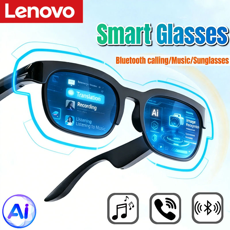 Lenovo 2026 New Smart Glasses Ai Translation Bluetooth Conversation Recording Li