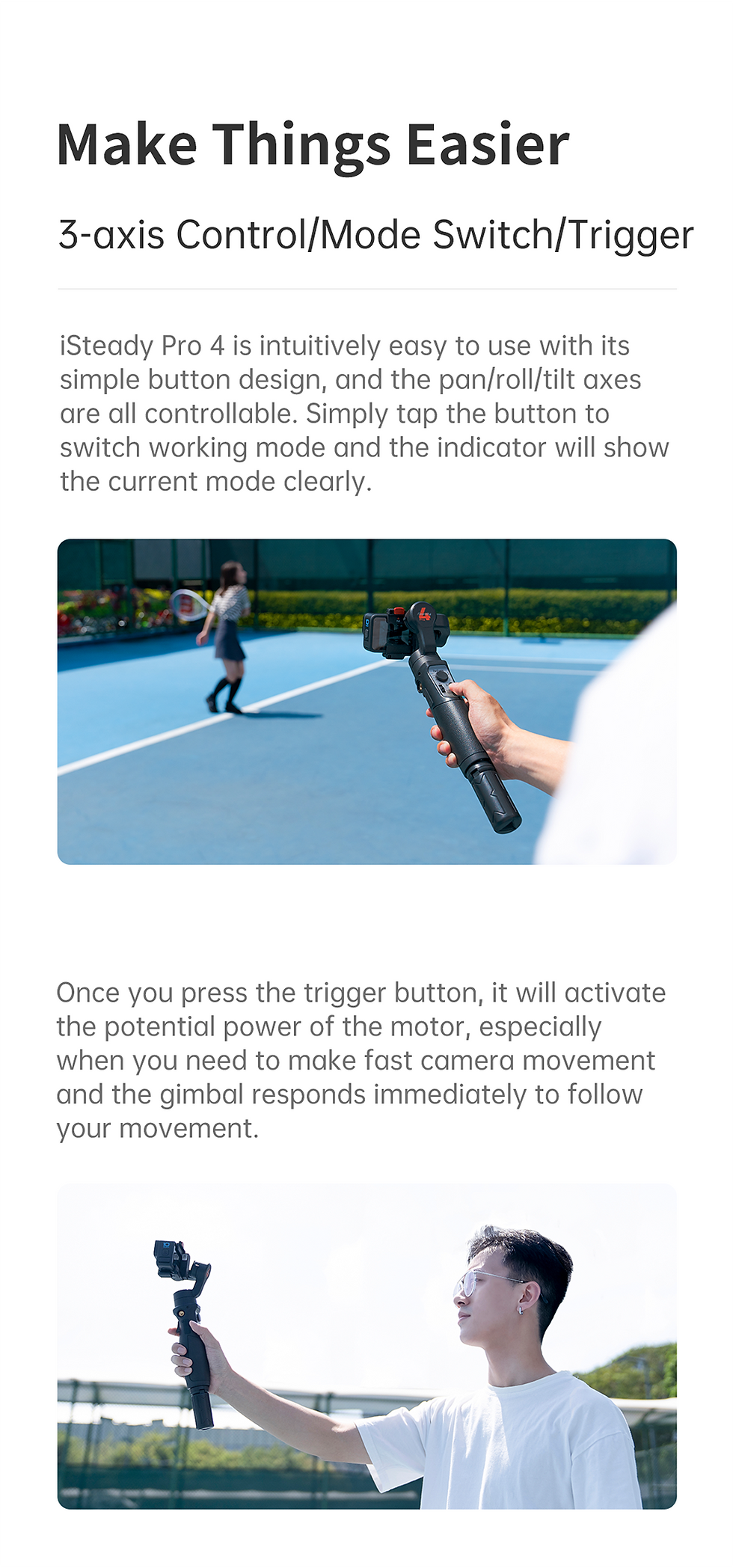 Thumbnail: Hohem Isteady Pro 4 3-Axis Gimbal Stabiliser For Gopro Hero 9 And 10