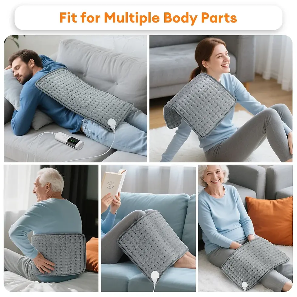 Thumbnail: 30*60cm Electric Heating Pads For Back Neck Shoulder Home Office Washable Winter