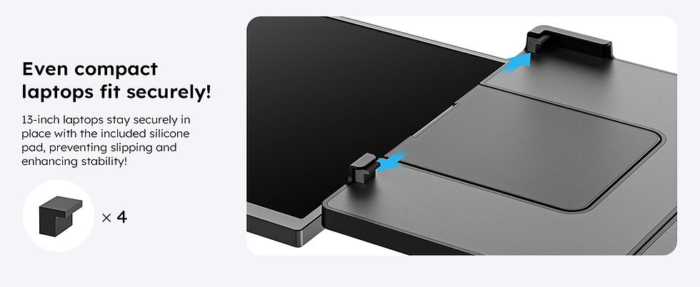 Thumbnail: 15.6" Triple Laptop Screen Extender-portable 1080p Workstation