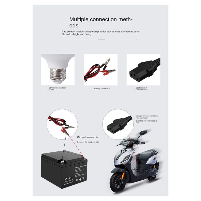 Thumbnail: LED Bulb 18W DC 12V-85V 6000k With 1.2m Cable