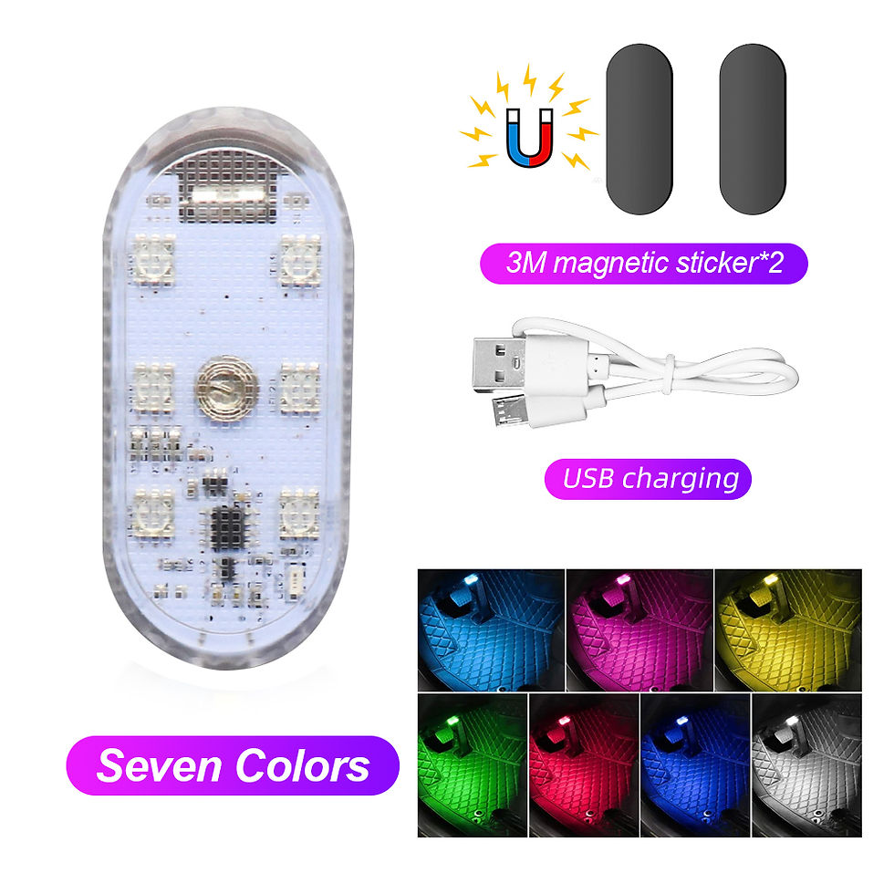 Thumbnail: Multicolour Touch Sensor LED Roof Light For Car