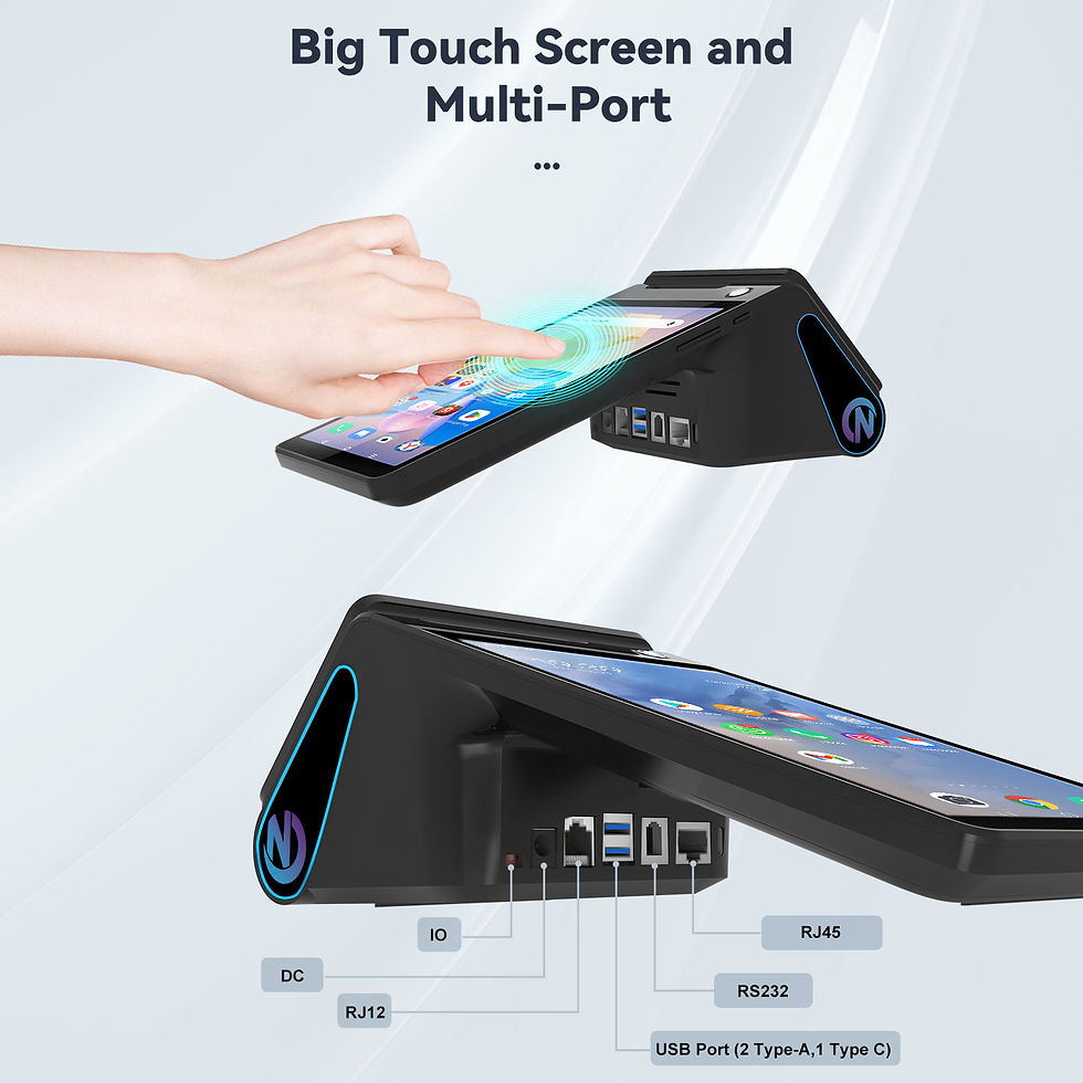Thumbnail: Z108 Android 14 Dual-screen Desktop Tablet Cash Register With 8" Touch Display