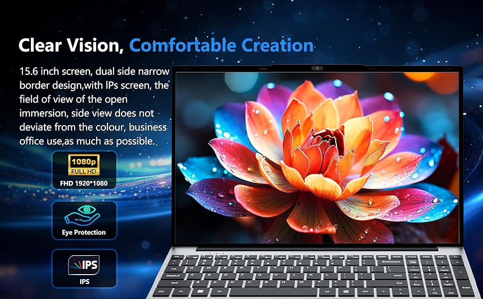 Thumbnail: 【3-Year Warranty】portable Notebook Windows 11 Pro 15.6 Inch Gaming Computer
