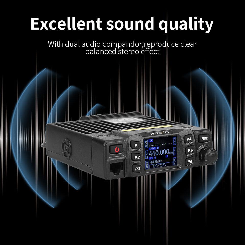 Thumbnail: Retevis RT95 Mobile Two-way Car Radio Vhf Uhf Dual Band
