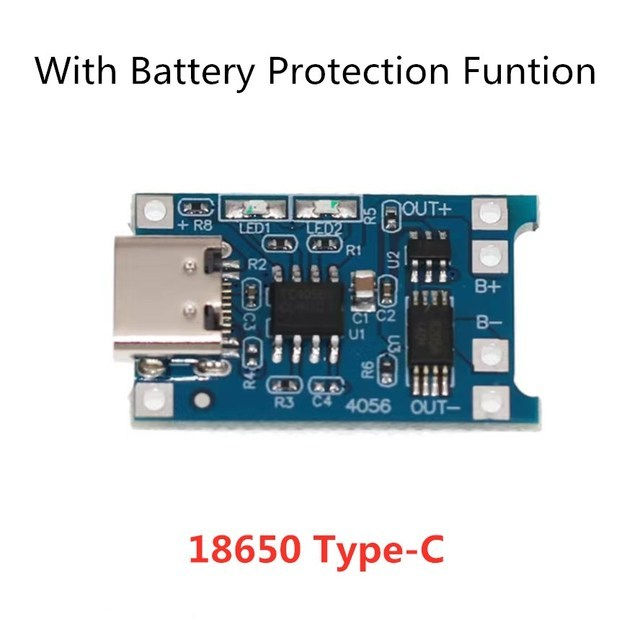 Thumbnail: 5V 1a Micro/USB-C/mini 18650 Tp4056 Lithium Battery Charger Module Charg