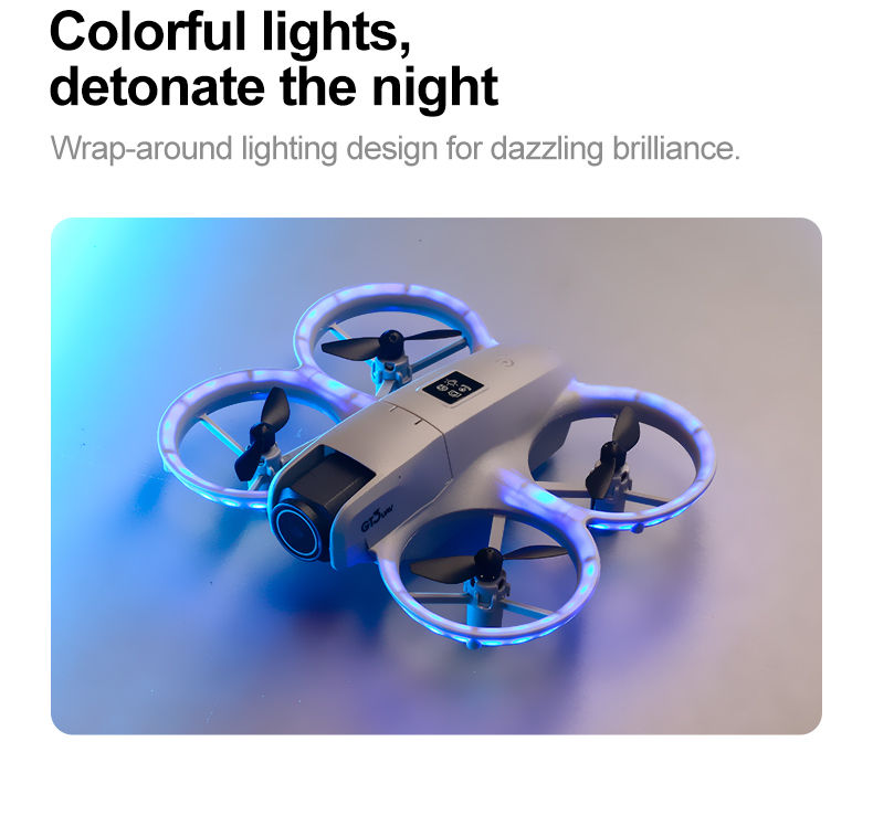 Thumbnail: GT3 Mini Drone 5G 8K GPS Professional HD Aerial Photography Dynamic Lighting Rem