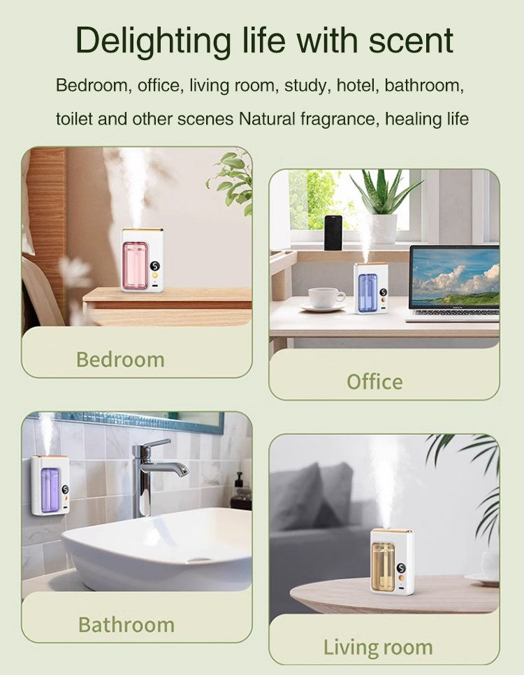 Thumbnail: Smart Aroma Diffuser Air Purifier Digital Display Plant Essential Oils 5 Gears