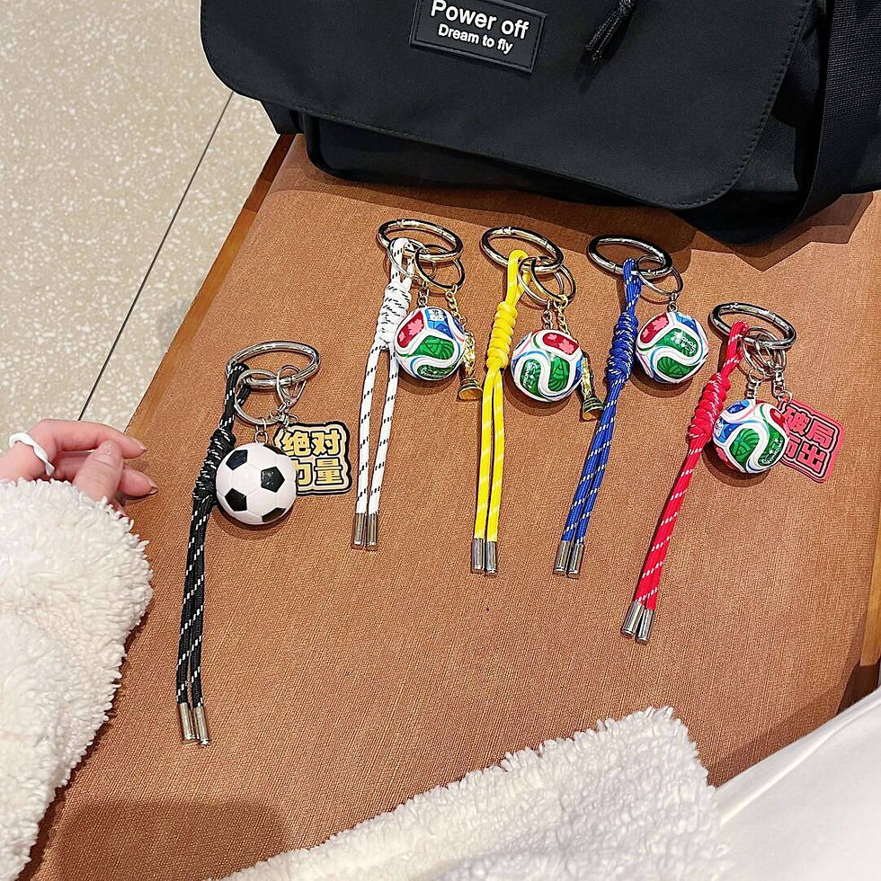 Thumbnail: Football Keychain 2026-USA Canada Mexico Soccer Match Souvenir, 3D Sports Pe