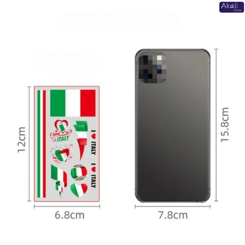 Thumbnail: Waterproof National Flag Temporary Tattoos For 2026 World Cup Face Body St