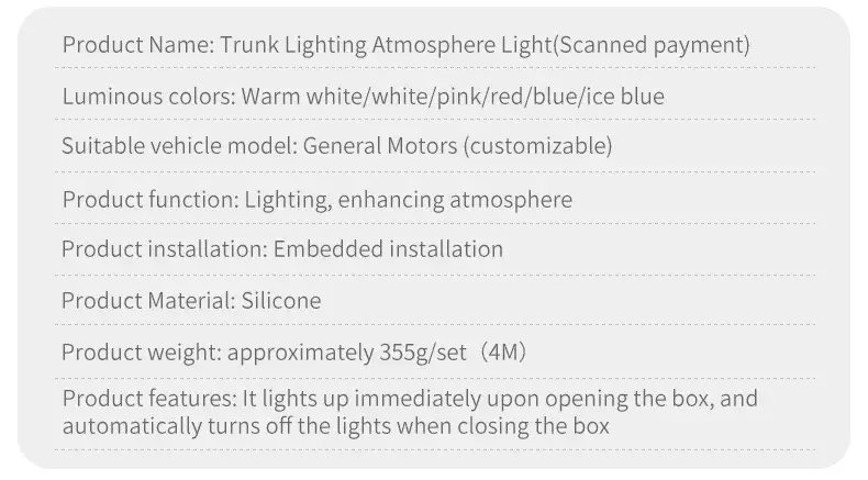 Thumbnail: Dynamic Flexible LED Strip Light For Car Boot