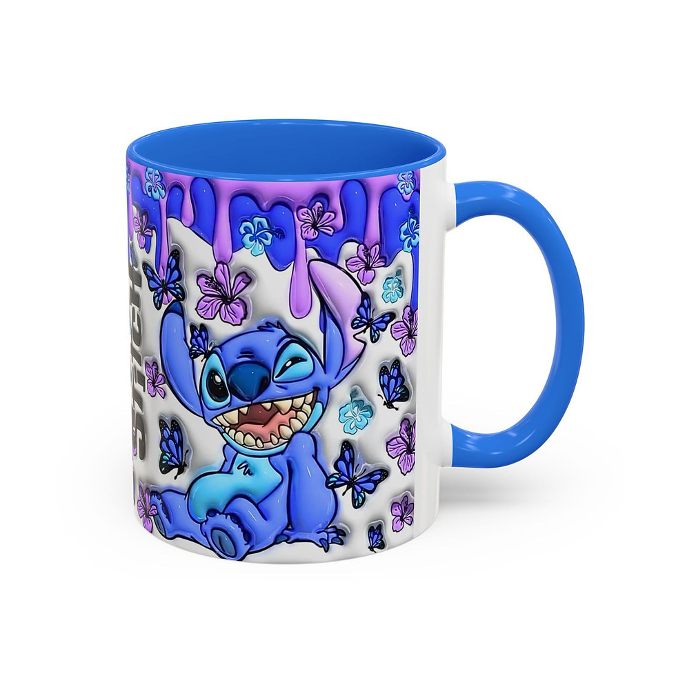 Küçük resim: Stitch 3D Kabartma Efektli Kupa Bardak