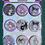 Küçük resim: Kuromi & My Melody Rozet Seti 9 Adet 44mm