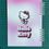 Küçük resim: Hello Kitty 3D Baskı Efektli 50 Sayfa Defter Bonus Mat Stickerlı