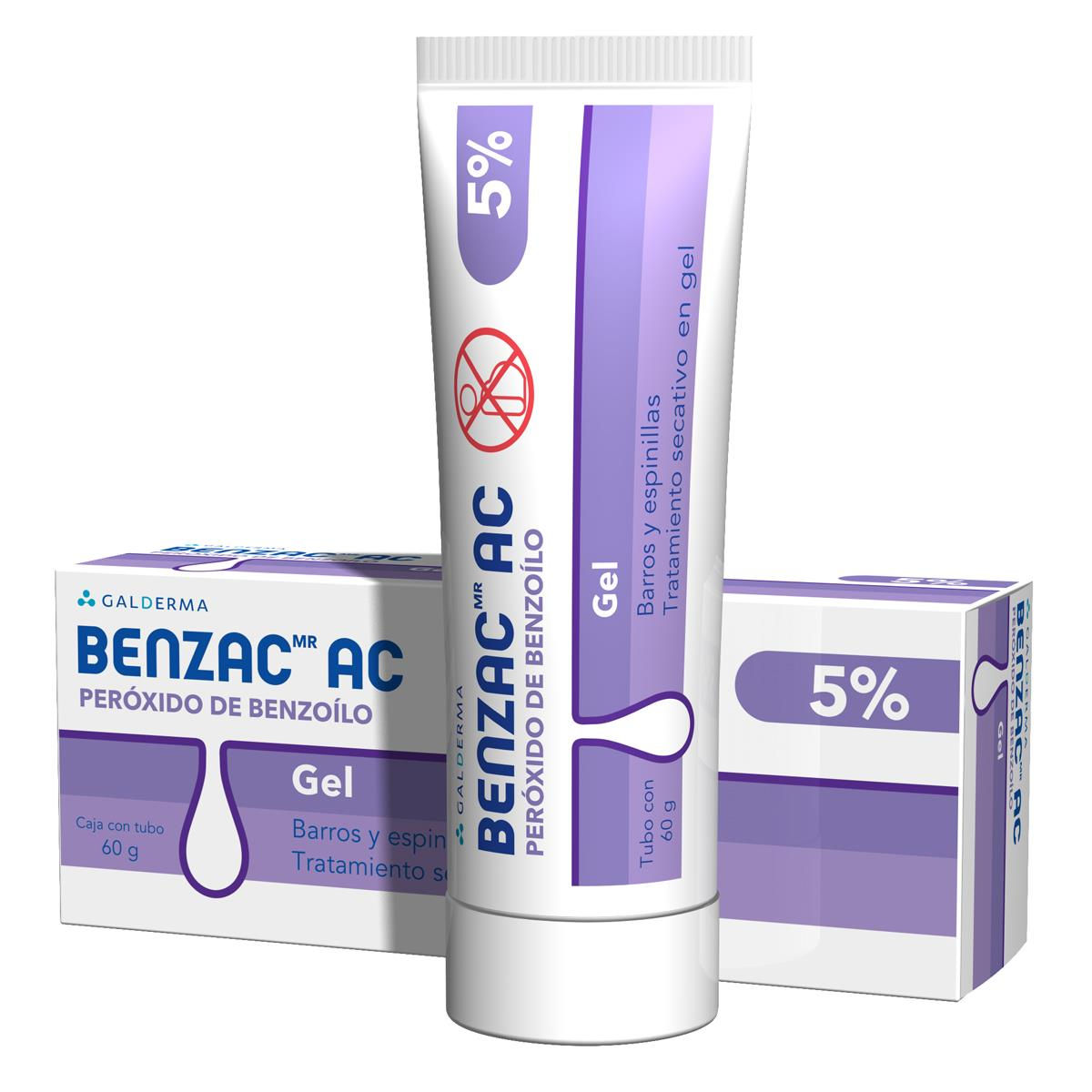 Benzac AC gel 5% tubo 60g