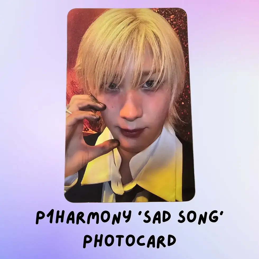 P1HARMONY SAD SONG SOUL PHOTOCARD