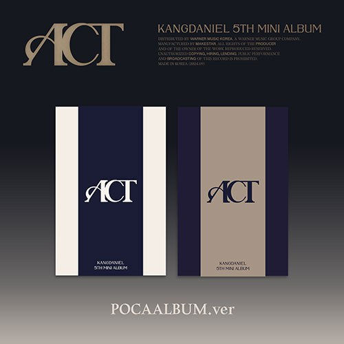 ACT BY KANG DANIEL - POCA ALBUM VERSION