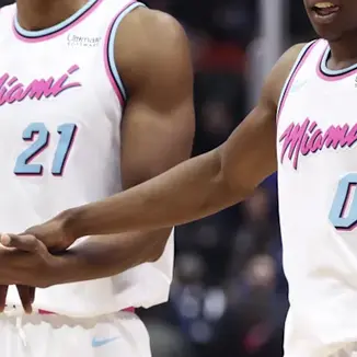 Miami Heat in Miami Vice jerseys