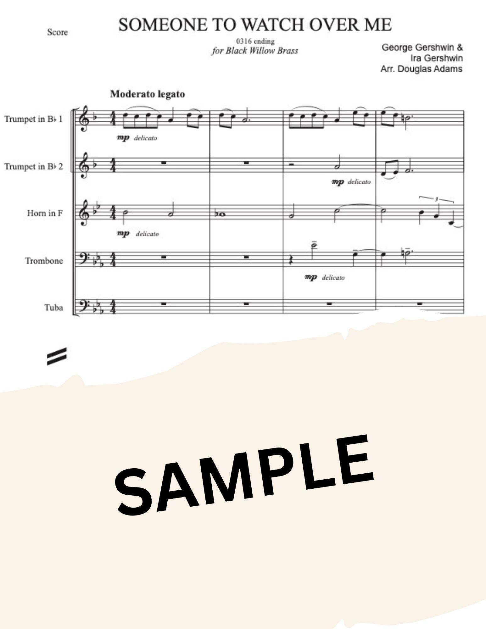 Someone to Watch Over Me (Gershwin, Arr. Adams)