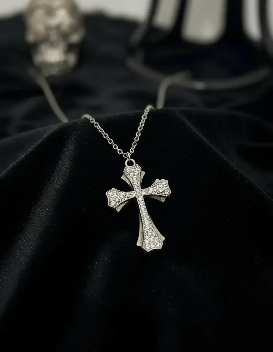 Miniatura: Colar de Cruz Feminino e Masculino