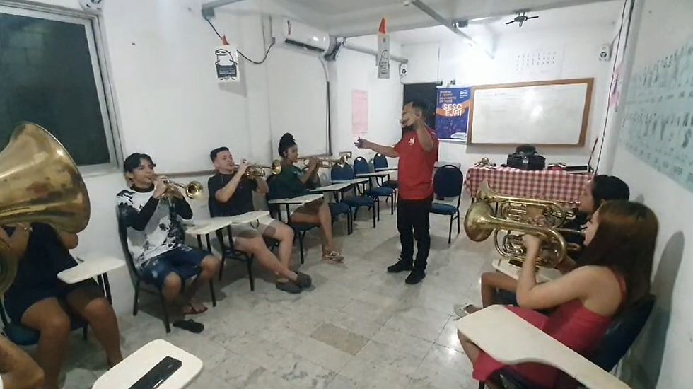 Visita dos Membros da Associação Solares de Arte e Cultura ao Projeto da Banda Marcial Valdiza Feitosa em Fortaleza 🎺🥁