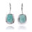 Thumbnail: NEA3086-LAR - Cushion Shape Larimar Lobster Clasp Earrings