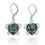 Thumbnail: Sterling Silver Turtle with Abalone shell Lever Back Earrings