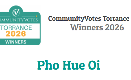 Celebrating Two Consecutive Years as Torrance's Best Vietnamese Restaurant
