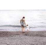 Mother and Baby on the Beach