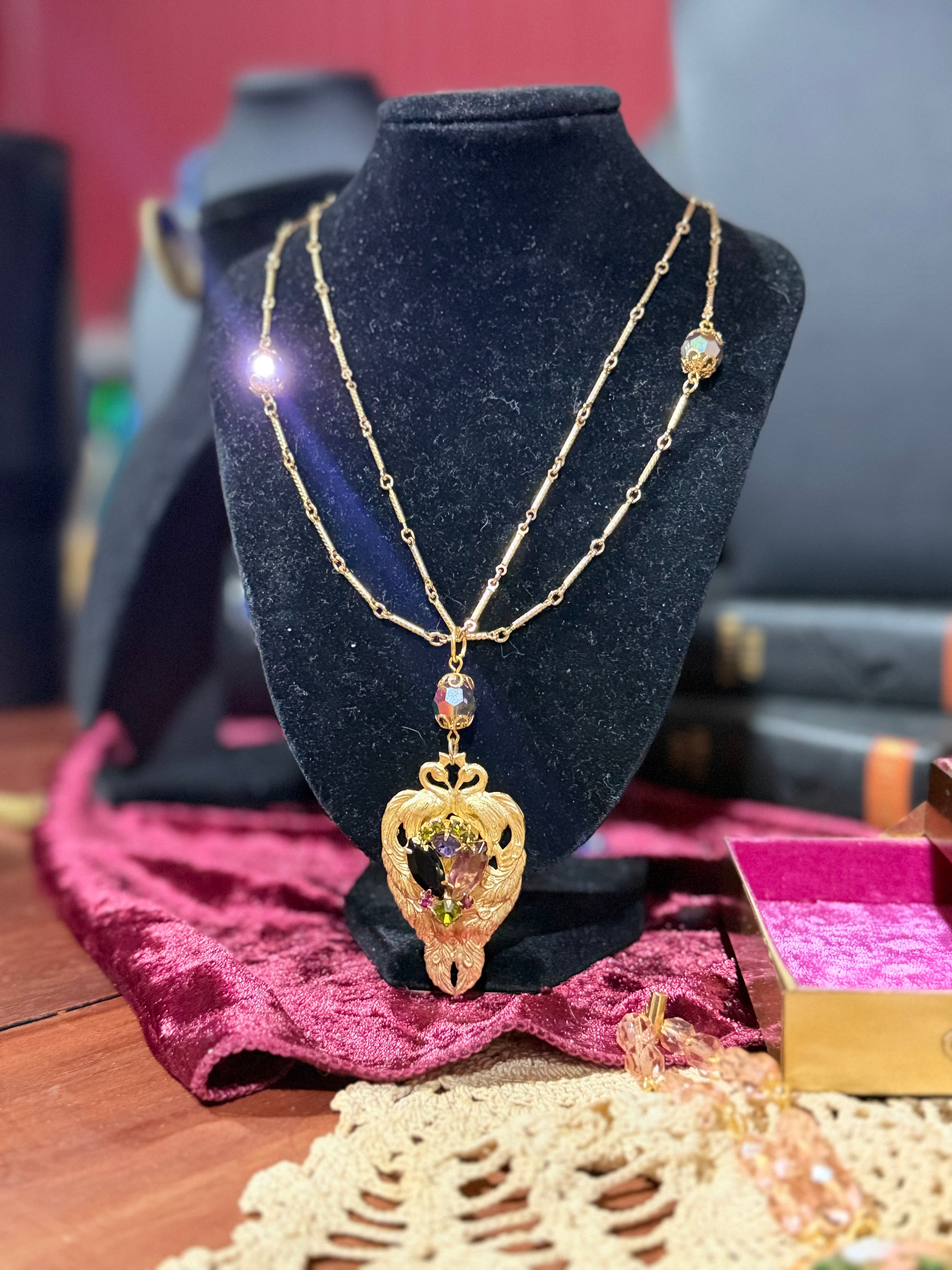 The Gilded Swans Necklace