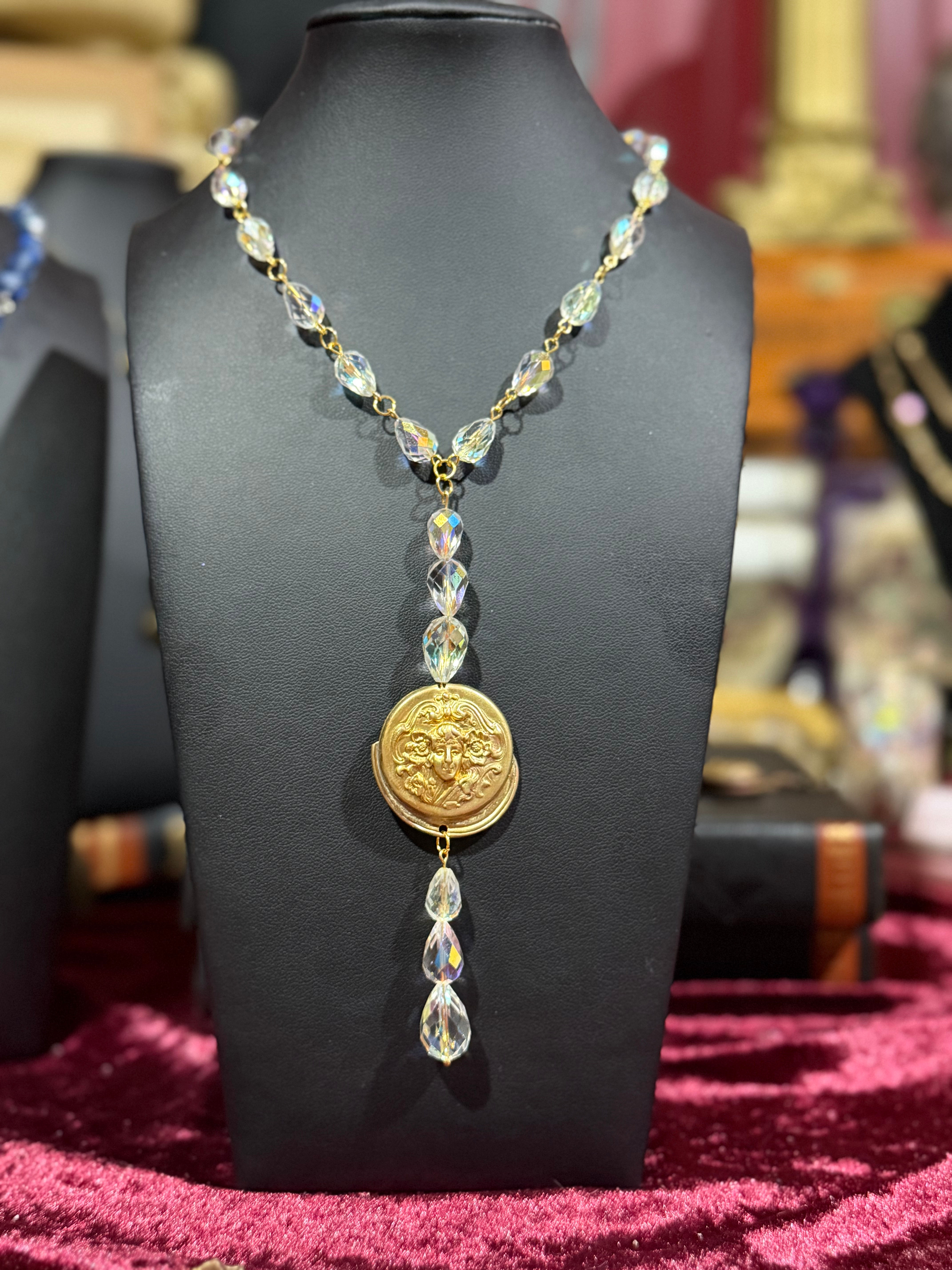Art Nouveau Revival Lariat Necklace