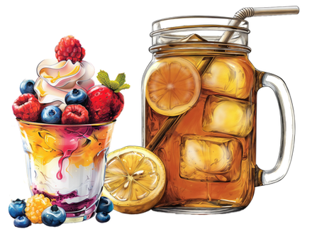 Sweet Iced-Tea and a Parfait