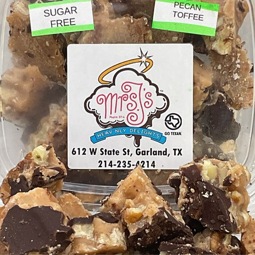 SUGAR FREE PECAN TOFFEE CHEWS 7oz