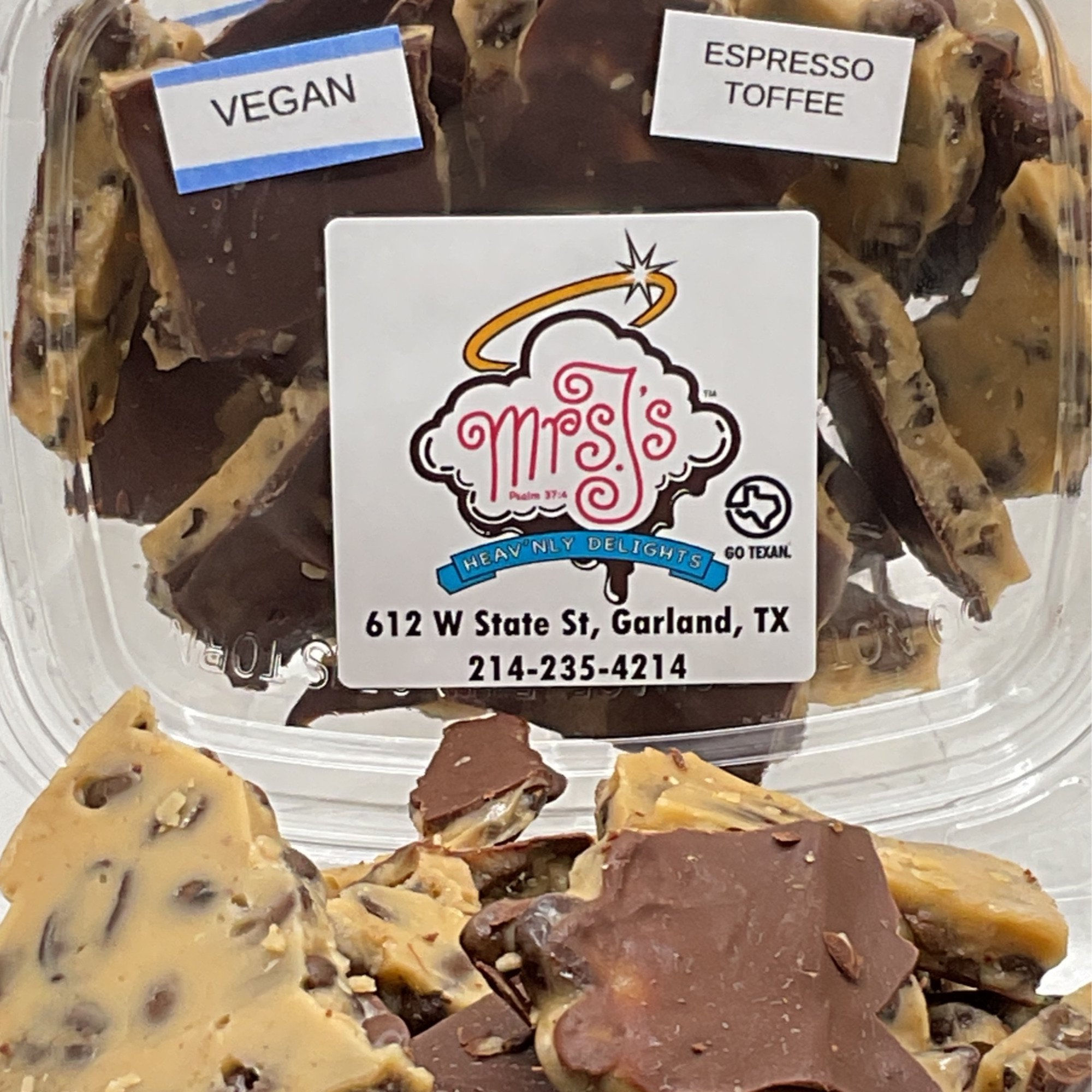 VEGAN ESPRESSO TOFFEE 7oz