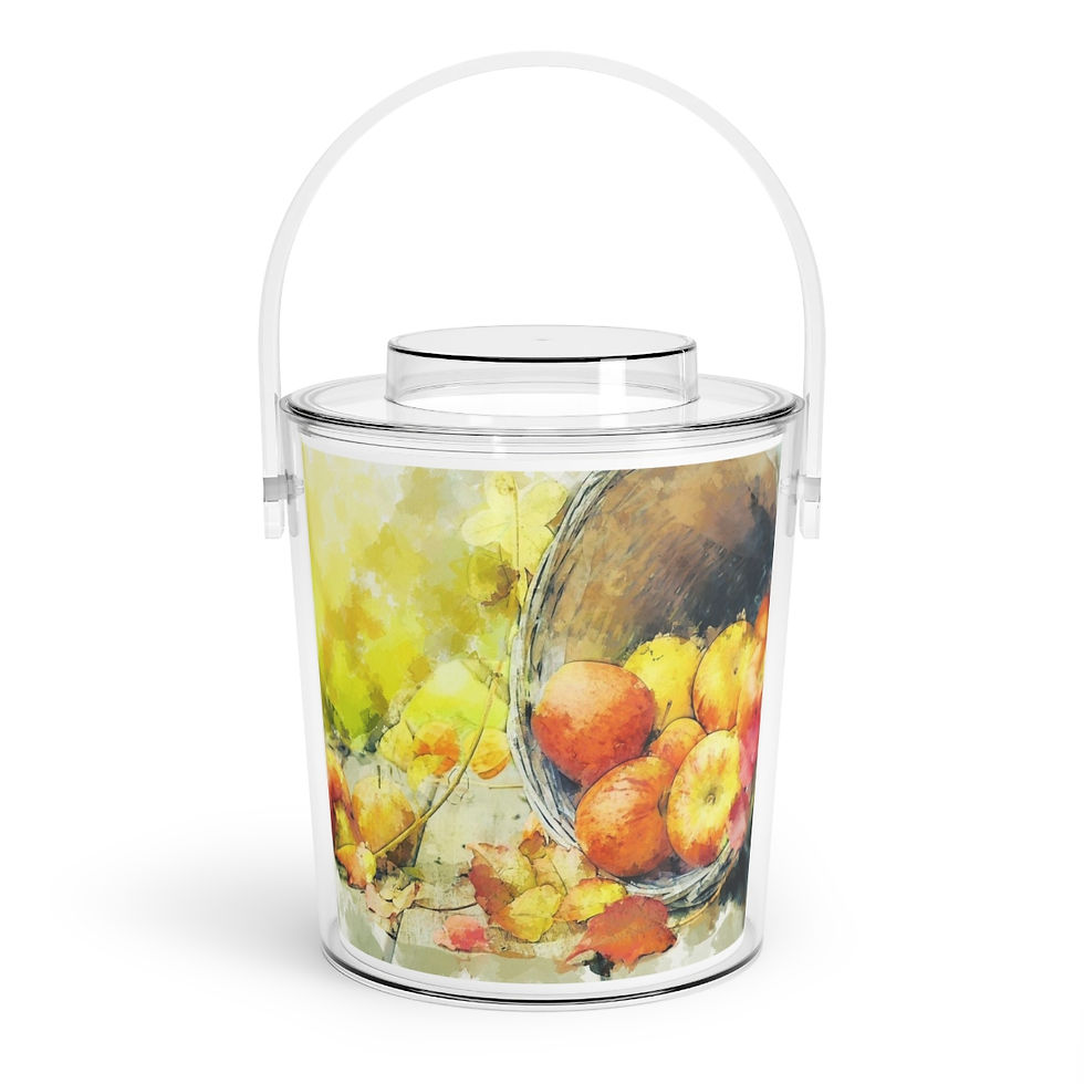Thumbnail: Apples Ice Bucket with Tongs