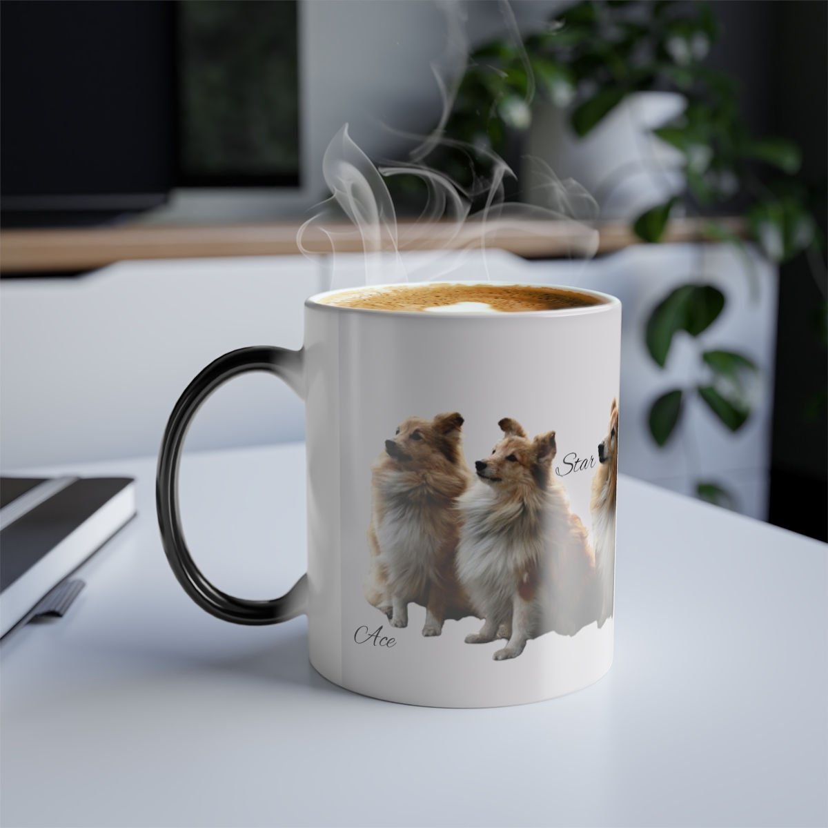 Cute Dogs Magic Color Morphing, Color-Changing Mug, Customized Mug 11oz