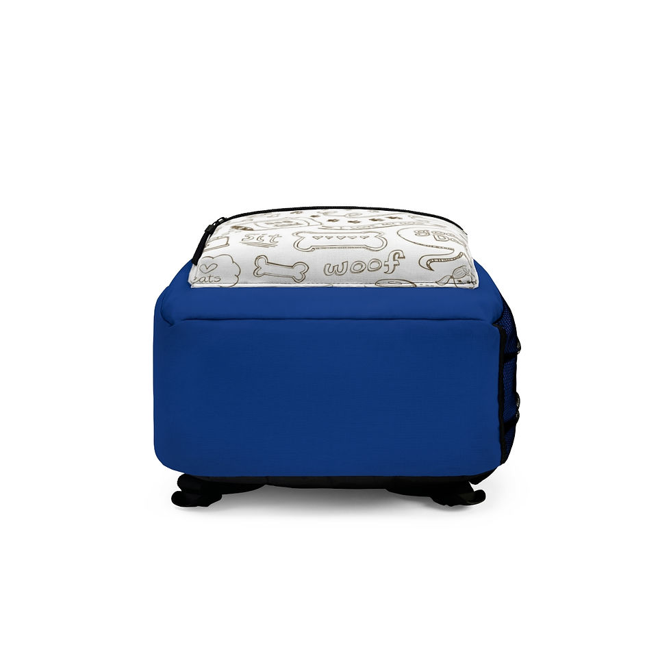 Thumbnail: Doggie, Doggie Where Are Your Bones Blue Backpack