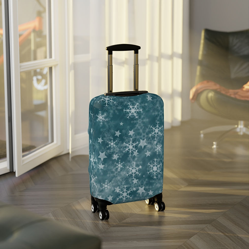 Thumbnail: Green Stars Luggage Cover