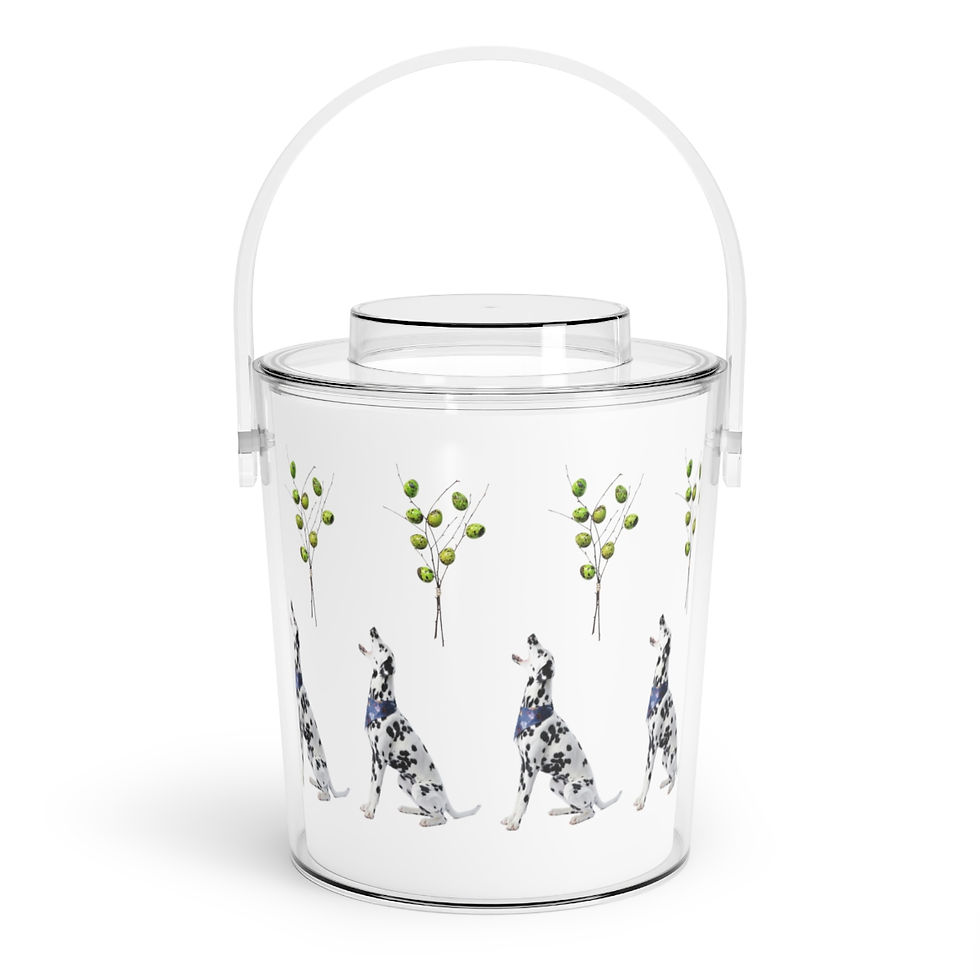 Thumbnail: Fruit & Dog Ice Bucket with Tongs