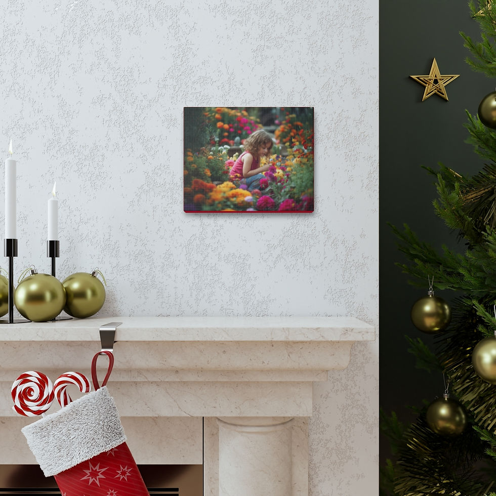 Thumbnail: Garden Girl Canvas Gallery Wraps