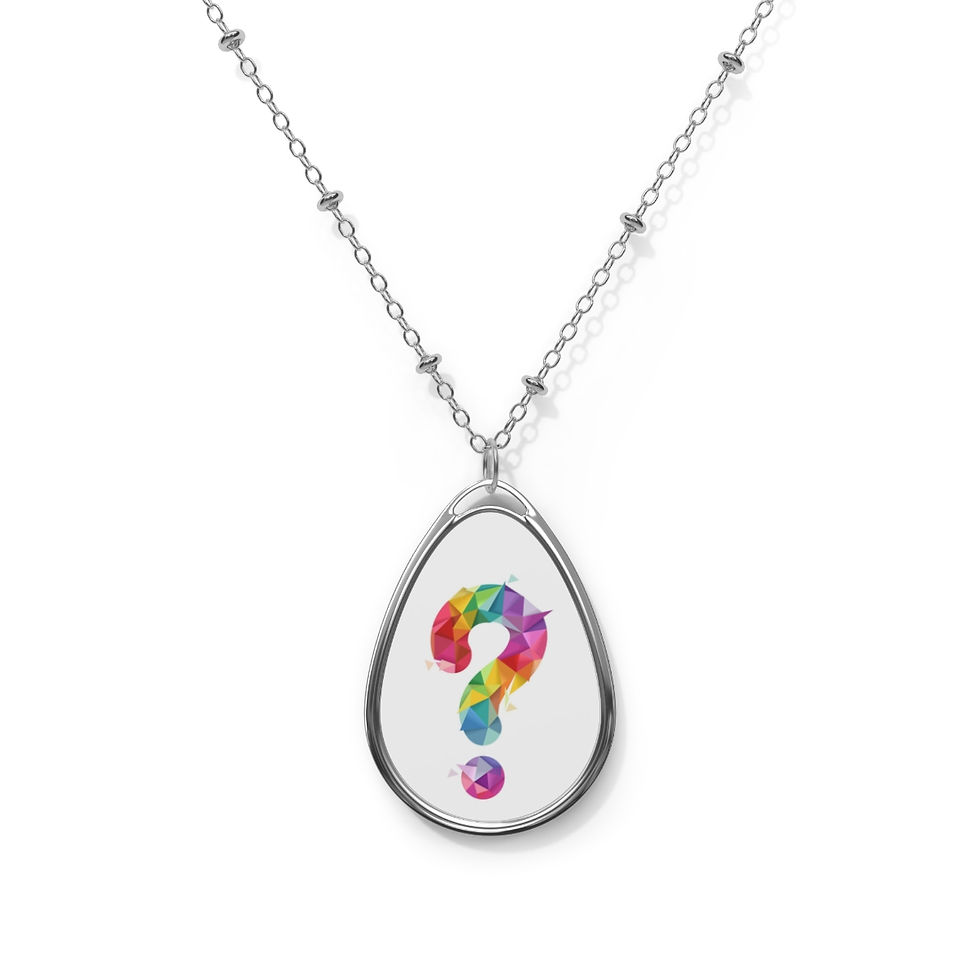 Thumbnail: Question Oval Necklace